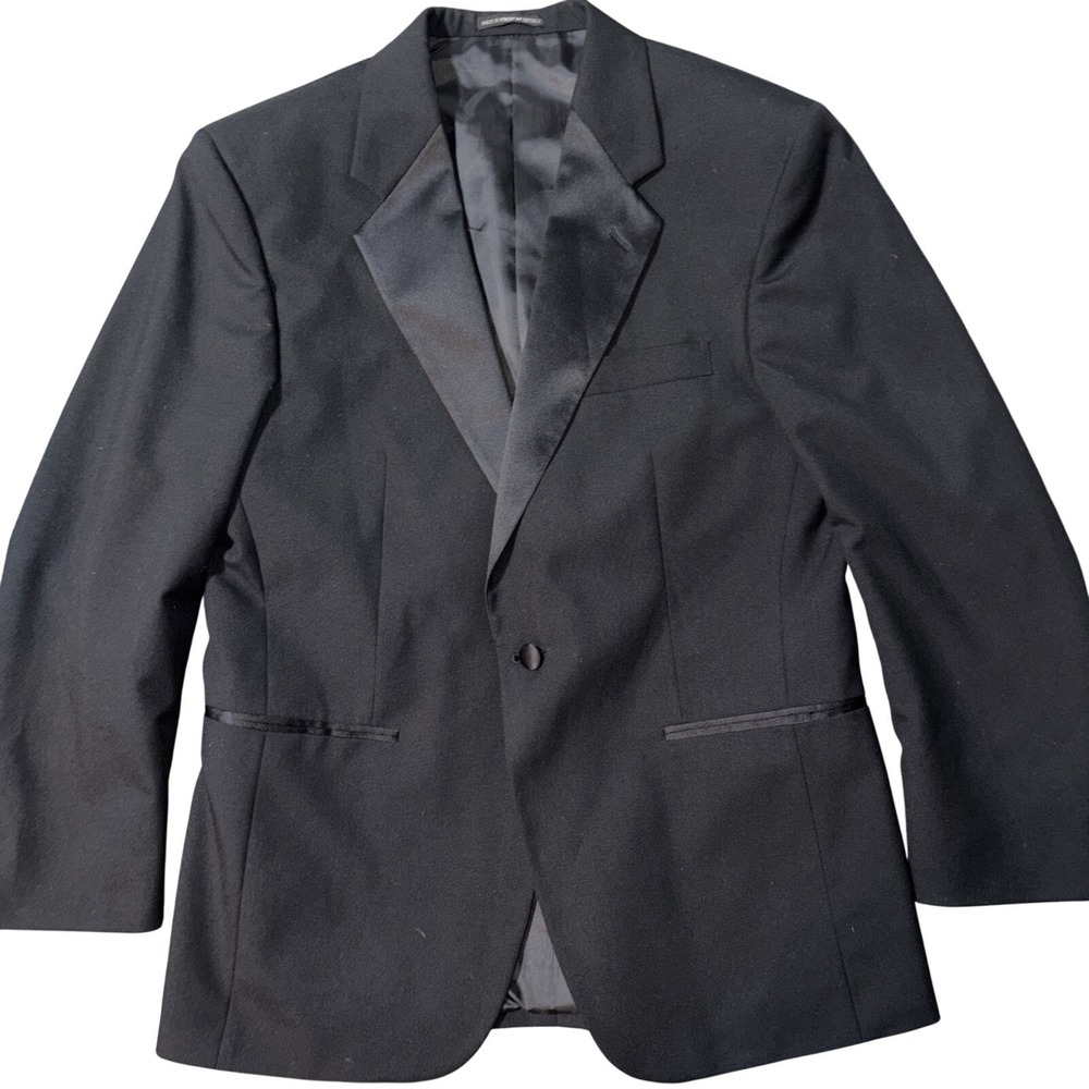 Neil Allyn Formal Collection Black Tuxedo‎ Jacket Peak Lapel 38S 5104-1 Mens